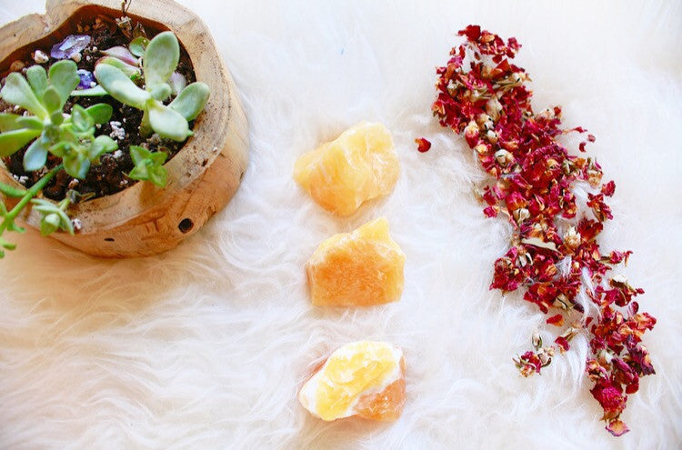 Creativity x Passion |  Orange Calcite Chunk