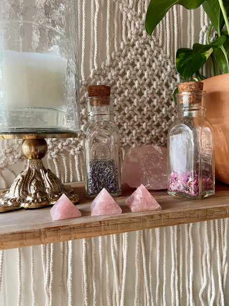 Love x Healing | Mini Rose Quartz Pyramids